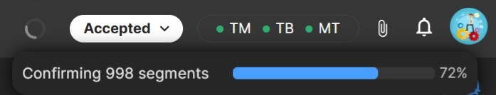 Running Tasks Bar