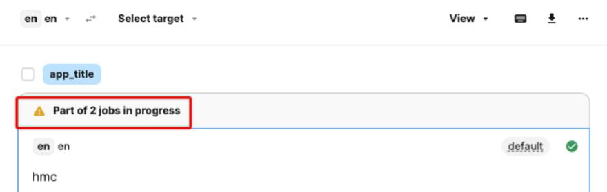 Job in Progress Notification