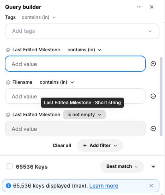 Key Limit Notification
