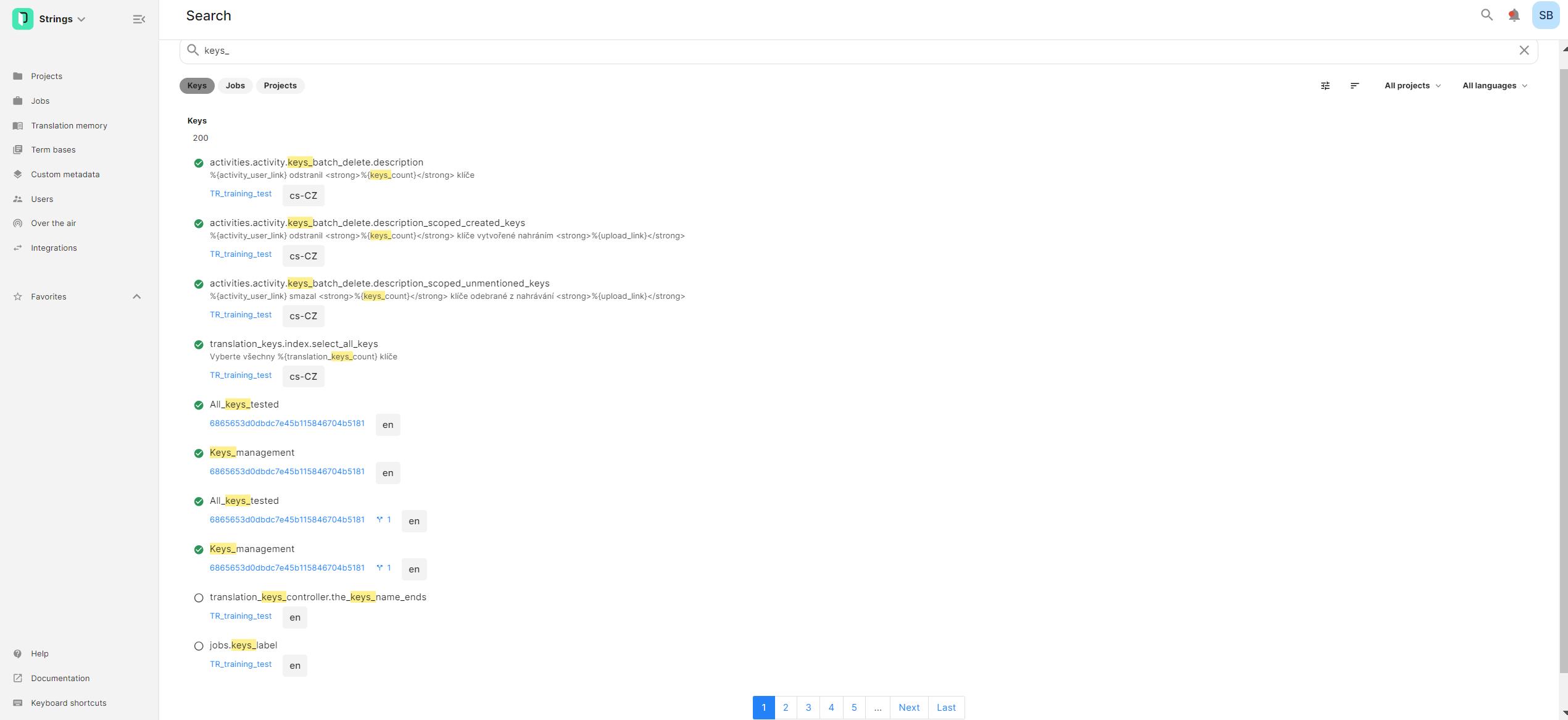 Search Page