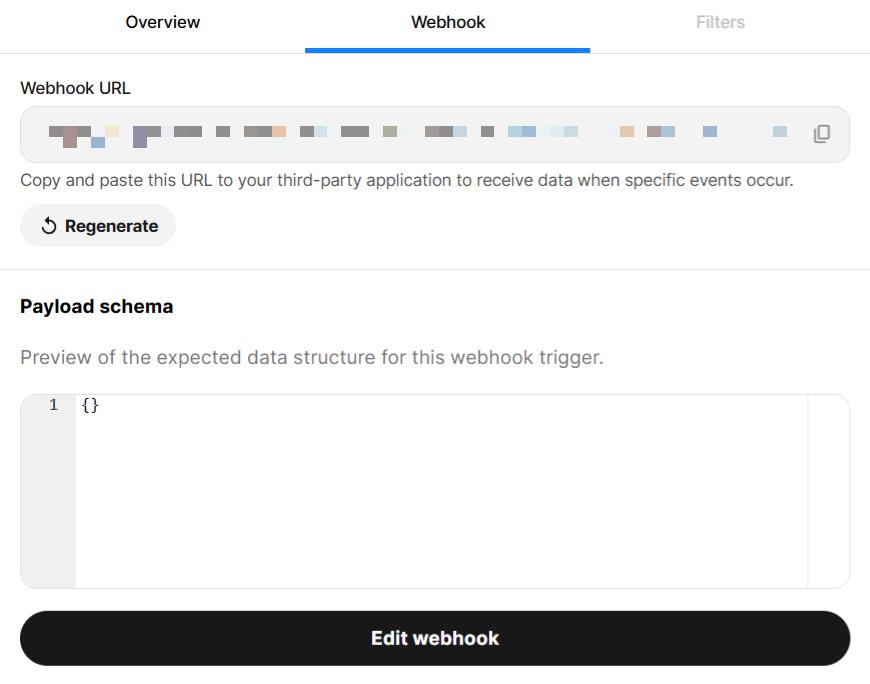 Webhook URL Location